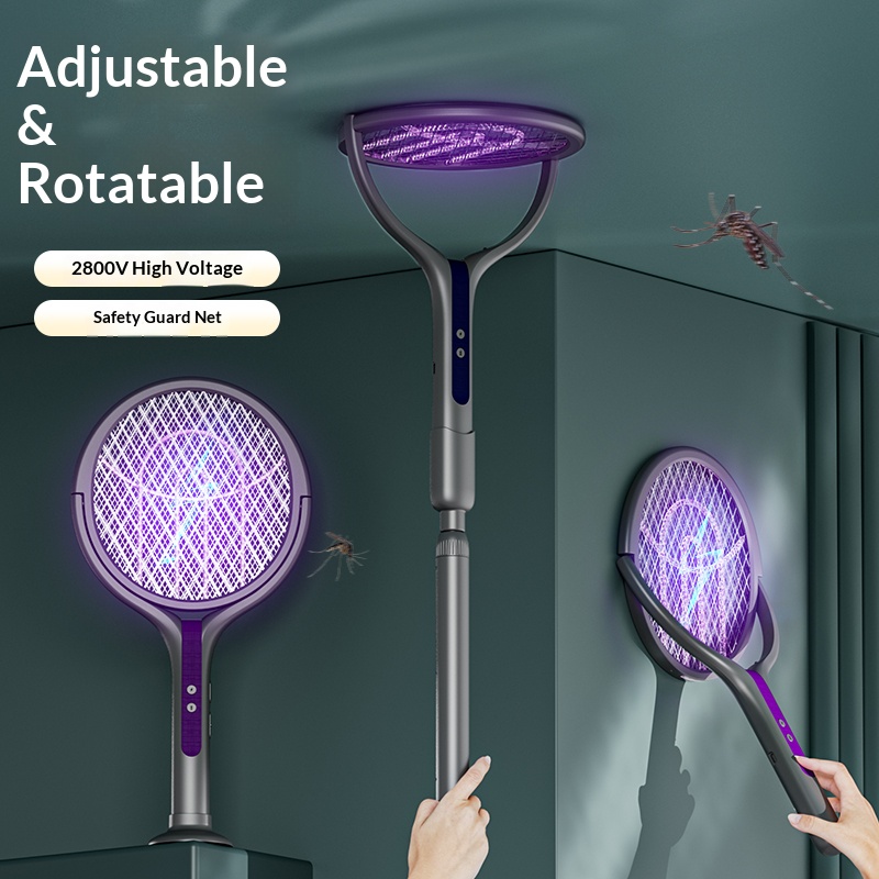 Head Racket Boom - Ракетка с вращающейся головкой, перезаряжаемая электрическая